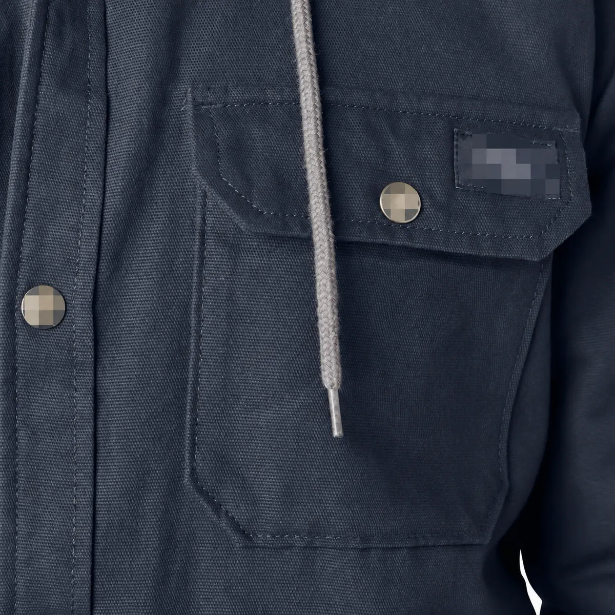 Water Repellent Duck Hooded Shirt Jacket for Men
