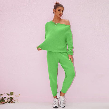 Women's Knit Set Oversized Sweater & Lounge Pants Matching Sets