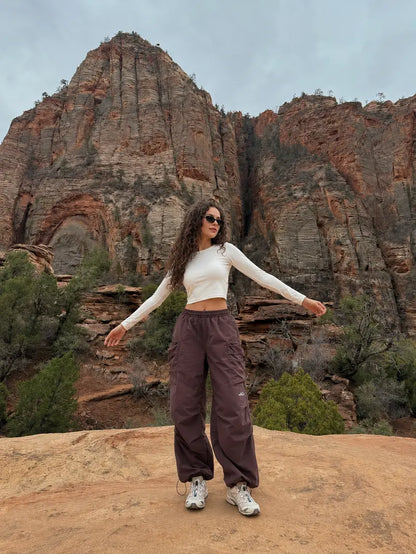 Unisex Loose-Fit Hiking Pants - Lightweight Water-Resistant Quick-Dry Outdoor Pants