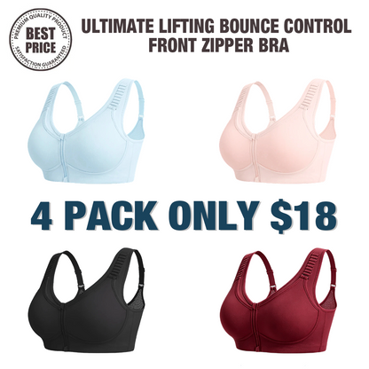 🔥Last Day💥Ultimate Lifting Bounce Control Front Zipper Bra🔥