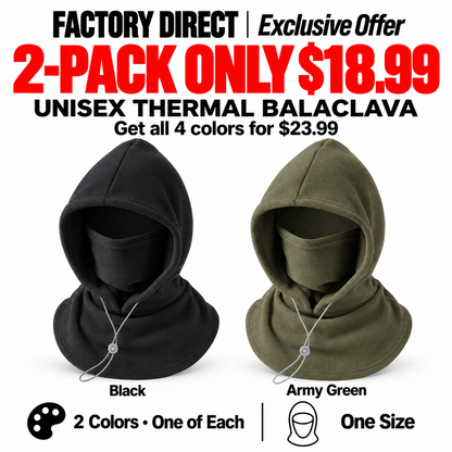 ⏳LAST DAY SALE ONLY $9.99!!✨Thermal Balaclava Face Mask with Drawstring