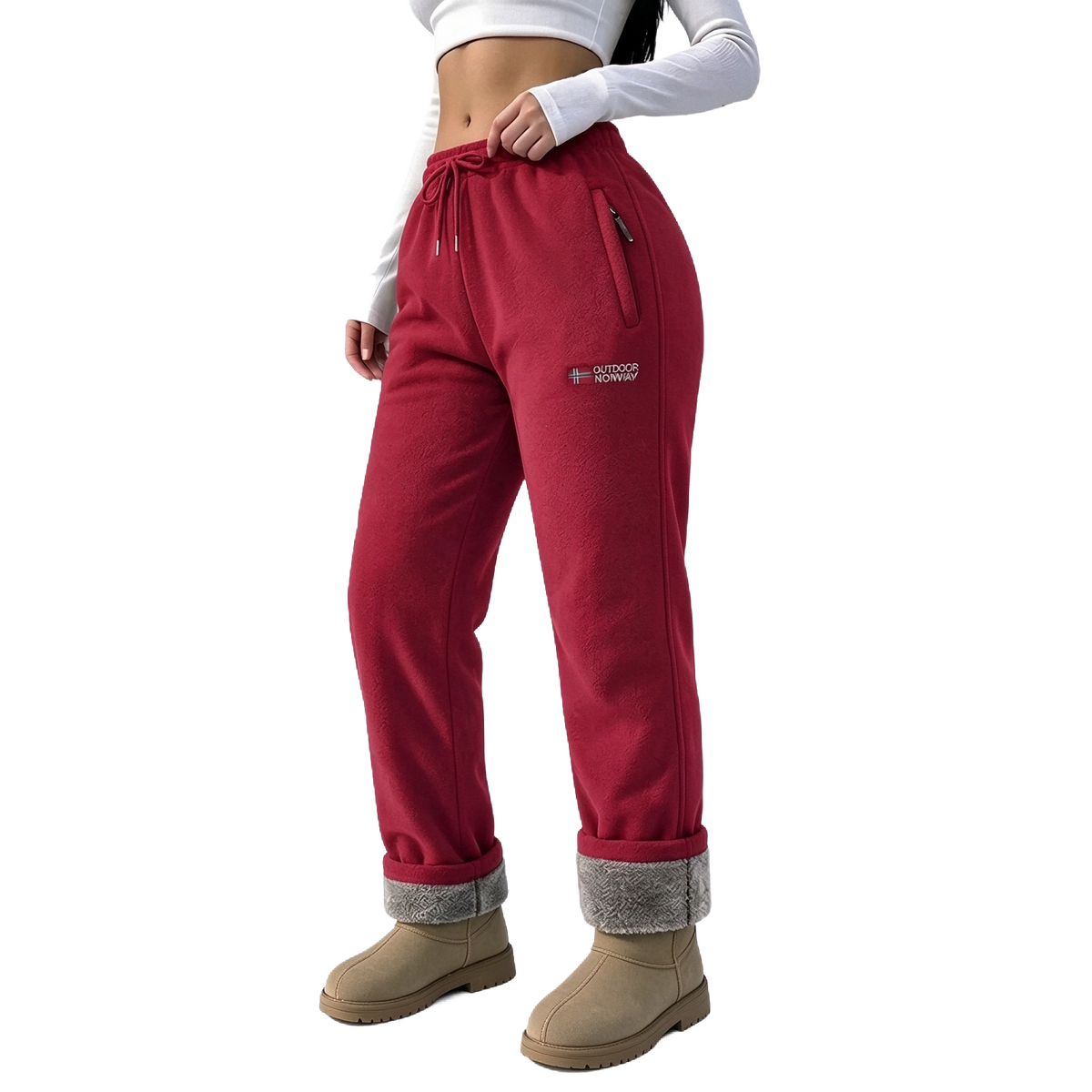 Women's Fleece-Lined Warm Long Pants