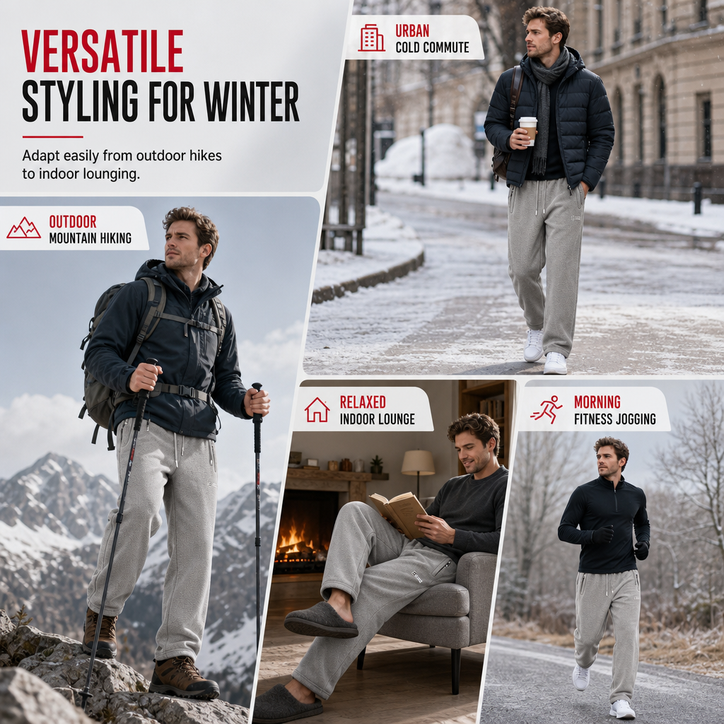 ❄️ Warm & Cozy Winter Pants for Men & Women⏳ 5 Fleece-Lined Thermal Pants for ONLY $25.99! 🔥