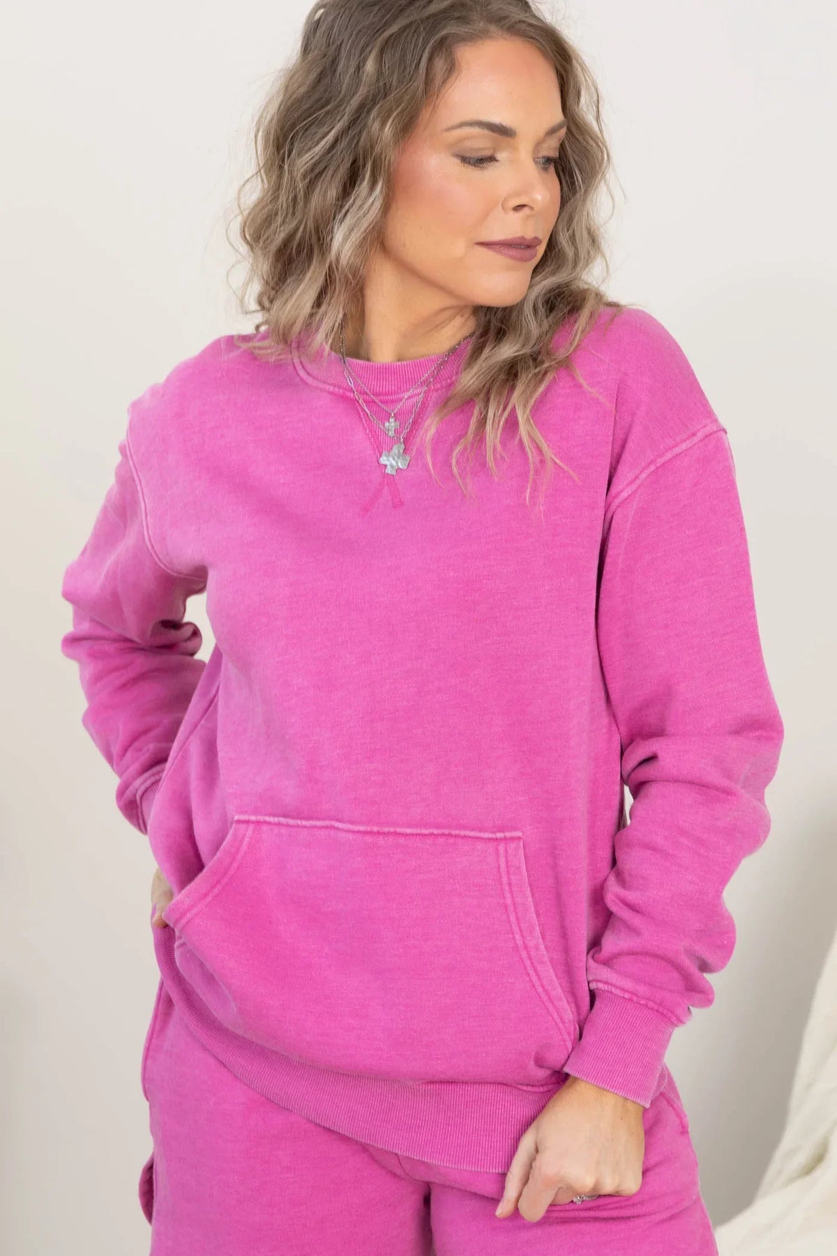 Pigment Dyed Cozy Campfire Crewneck Sweatshir