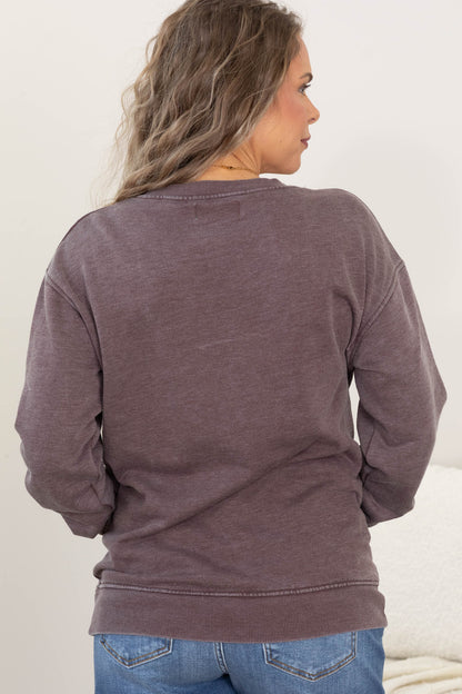 Women's Cozy V-Neck Sweatshirt – Relaxed Everyday Pullover