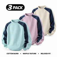 Light Blue + Purple + Khaki
