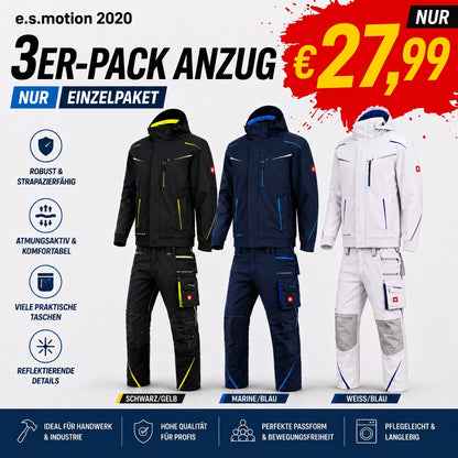 ☀️ WINTER-SALE IM SOMMER ❄️ Softshelljacke × Bundhose e.s.motion 2020 Set
