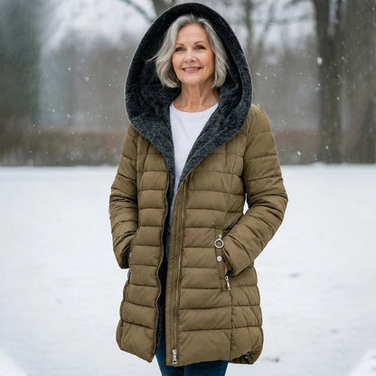 [LAST DAY SALE]-Quilted coat with fleece lining