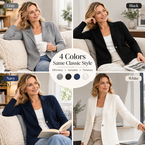 🤲Women's Lapel Collar Knit Cardigan