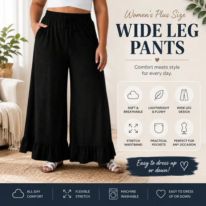 💝💝Limited Stock!🔥Women's Plus Size Wide Leg Pants