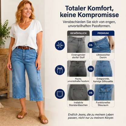 📢Mid-Season Sale: −50% nur für kurze Zeit⏰Damen Barrel Jeans mit Stretch & praktischen Taschen