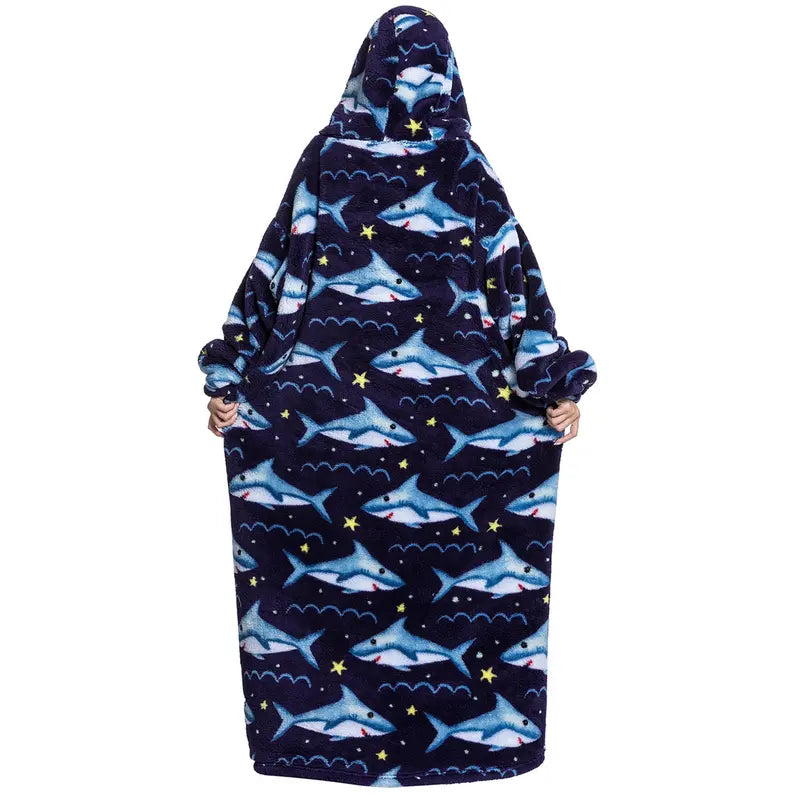 🔥 TODAY ONLY SALE! Msrlassn Oversized Sherpa Wearable Hoodie Blanket – Ultra-Soft, Warm & Cozy | Limited-Time Deal
