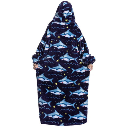🔥 TODAY ONLY SALE! Msrlassn Oversized Sherpa Wearable Hoodie Blanket – Ultra-Soft, Warm & Cozy | Limited-Time Deal