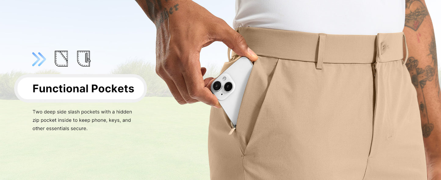 👍🔥Limited-Time Promotion-Stretch Dress Pants No Iron Golf Pants