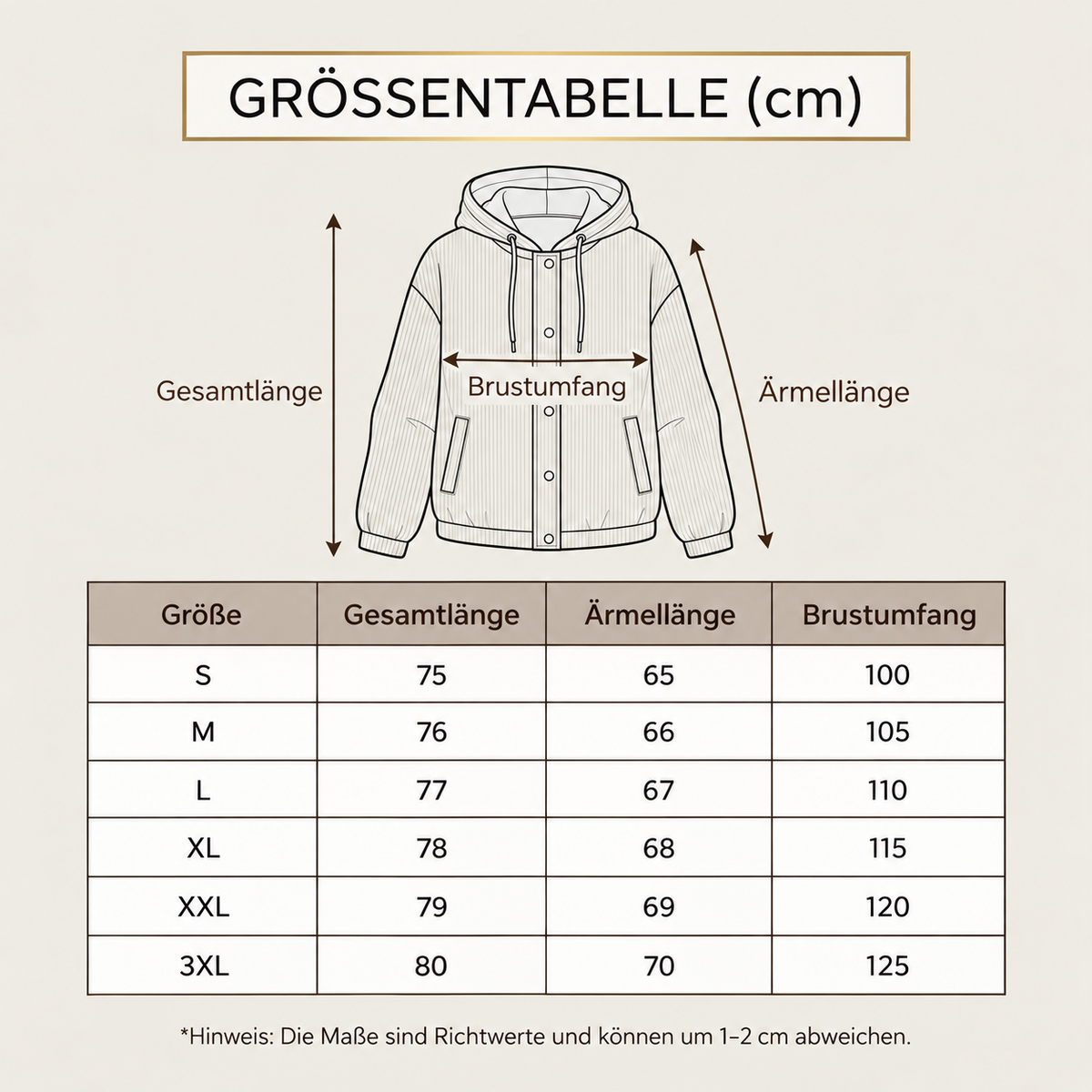 🧥 Die exklusive Cordjacke des Jahres 2026 🍂 – Luxuriöses Cord-Overshirt mit Kapuze ✨