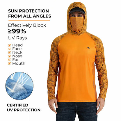 ☀️Men's UPF 50+ Sun Protection Hoodie with UV Detection