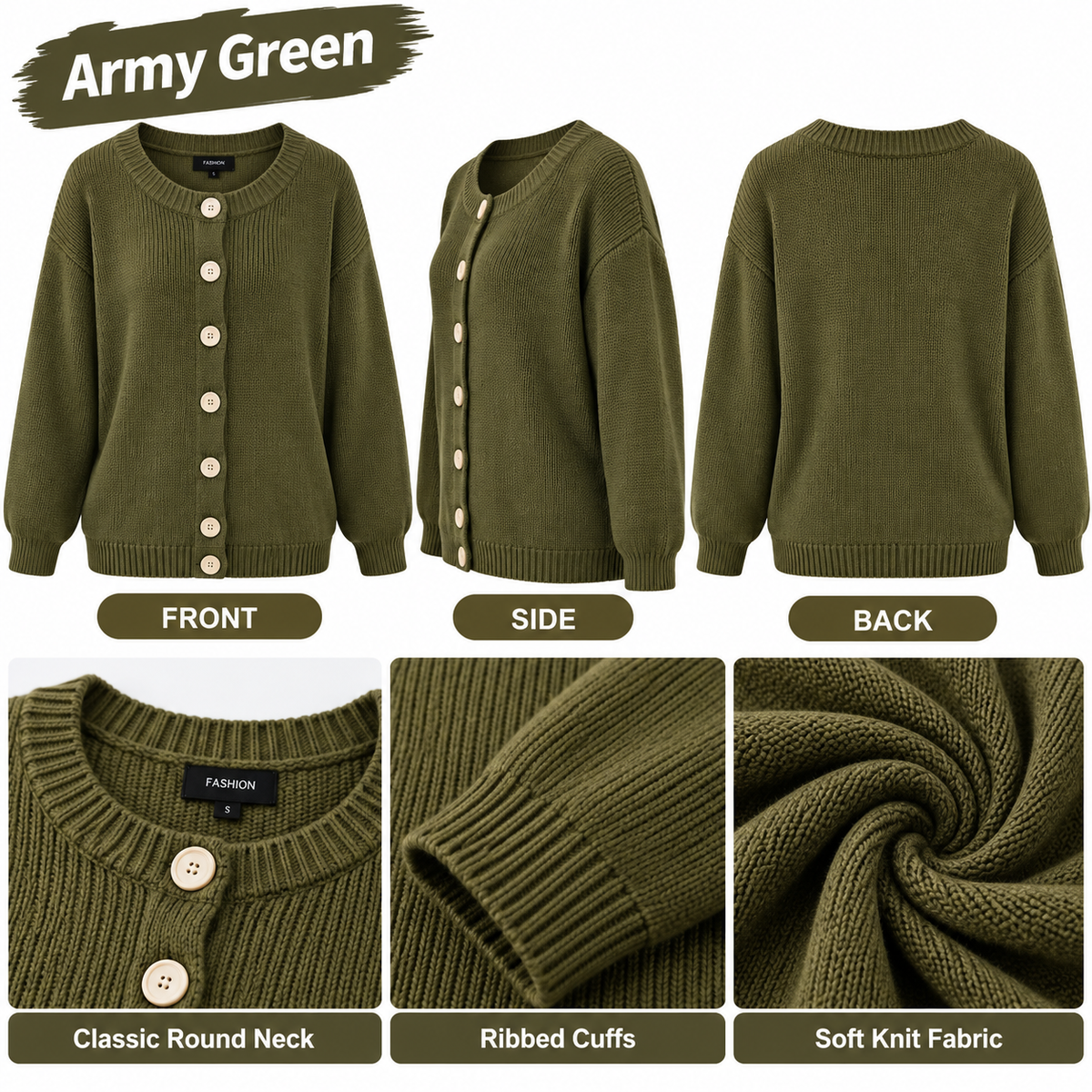🏭 FACTORY LIMITED-TIME SALE ⚡ FINAL SALE – 8 FOR $26.99! WOMEN'S Cozy Knit Cardigans