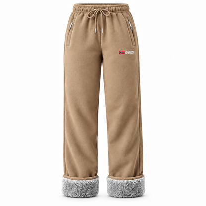 🔥 Popular Product —— Women's thermal trousers made of 100% cotton with a warm fleece lining