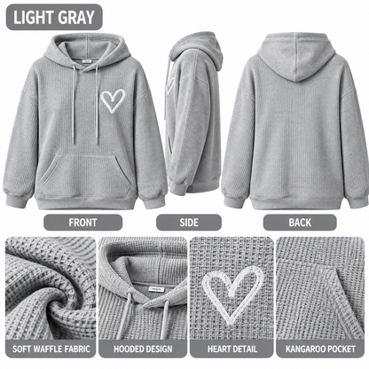 🏭 FACTORY LIMITED-TIME SALE ⚡ FINAL SALE – 6 FOR $24.99! WOMEN'S Cozy Waffle Knit Hoodies