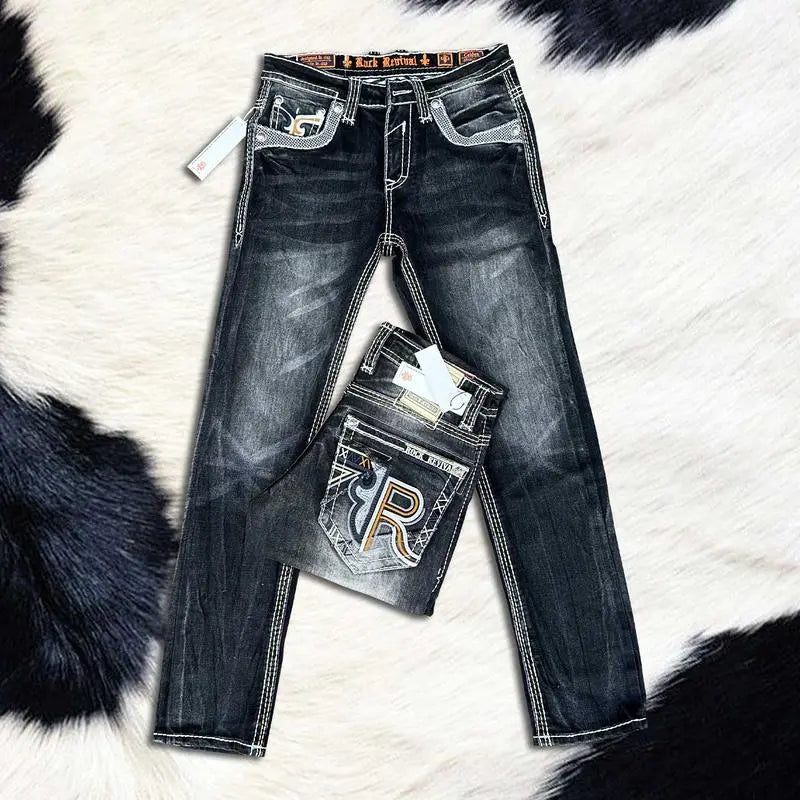 🔥Clearance sale🔥 Rock Revival Jeans for Men - Premium Western Denim Collection