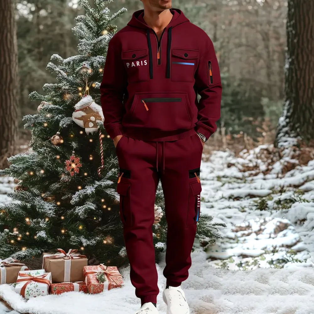 🔥2026 Men's Autumn&Winter Hooded Fashion Sweatshirt With Multiple Pockets