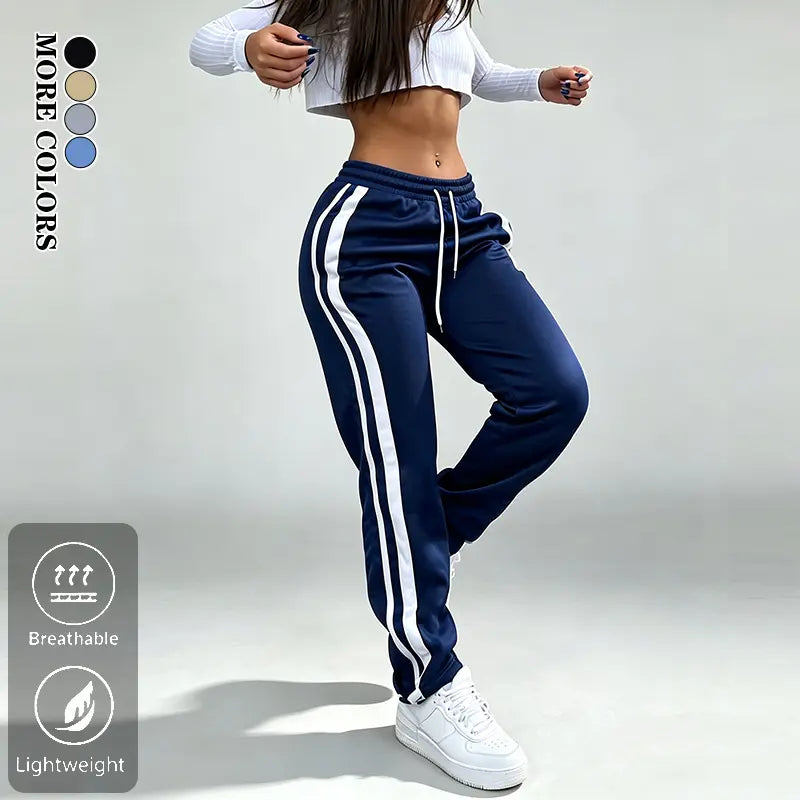 Women's Casual Side Stripe Jogger Pants