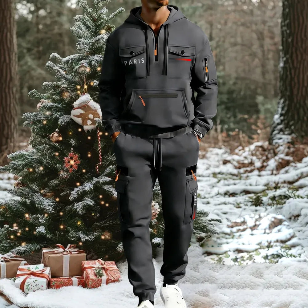 🔥2026 Men's Autumn&Winter Hooded Fashion Sweatshirt With Multiple Pockets