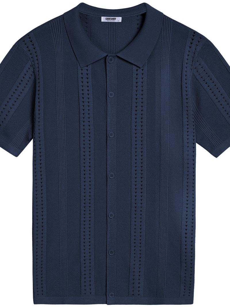 Men'swear Viscose Knit Short-Sleeve Polo Shirt