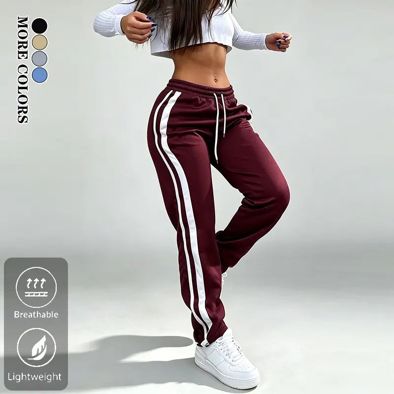 Women's Casual Side Stripe Jogger Pants
