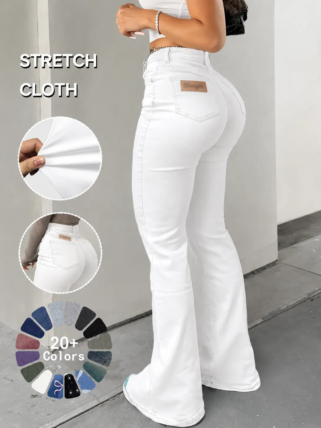 Women's High Waist Flare Leg Jeans