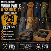 8 PACK ONLY $29 Includes: Dark Gray + Brown + Navy Blue + Olive Green + Gray + Khaki + Dark Brown + Black