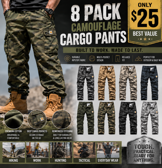 【LAST DAY SALE】Men's practical camouflage cargo pant