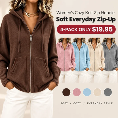 🌸LAST DAY SALE Women's Loose Hooded Knit Cardigan