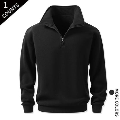 Men's Cozy Quarter-Zip Sweatshirts, Single or 2-Pack