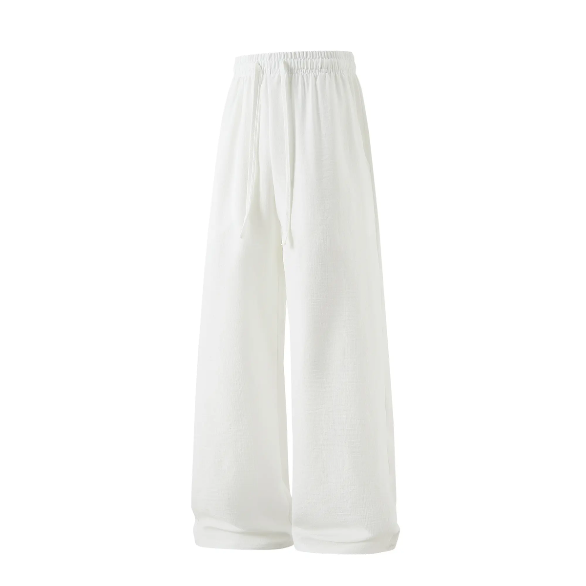 Men's Summer Lightweight Casual Retro Pants – Loose Fit Drawstring Breathable Pants for Indoor & Outdoor Wear