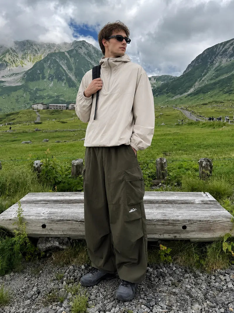 Unisex Loose-Fit Hiking Pants - Lightweight Water-Resistant Quick-Dry Outdoor Pants