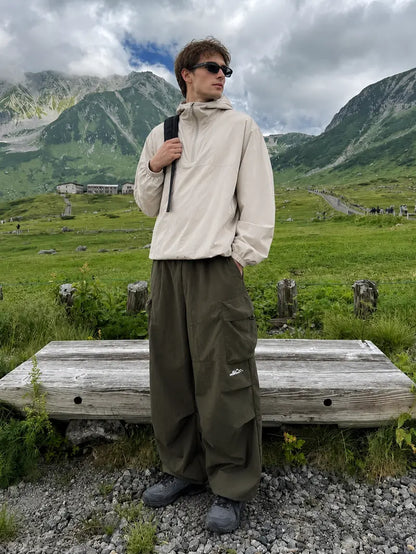 Unisex Loose-Fit Hiking Pants - Lightweight Water-Resistant Quick-Dry Outdoor Pants