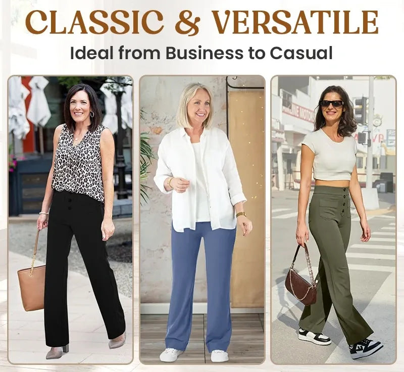 Women's Casual High Waist Stretch Pants