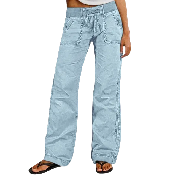 Women's High Stretch Mid Rise Straight Pants