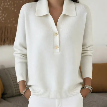 Belisara – Soft-Touch-Pullover mit V-Ausschnitt