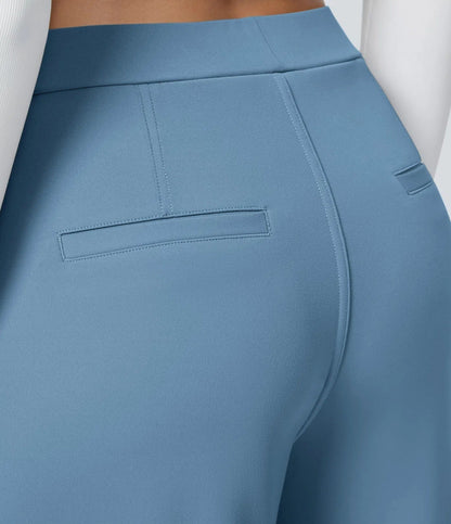 🔥 LAST DAY SALE  High‑Waist Straight‑Leg Tailored Trousers with Side Pockets