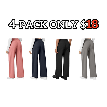 Flex High Waist Pleated Work Pants