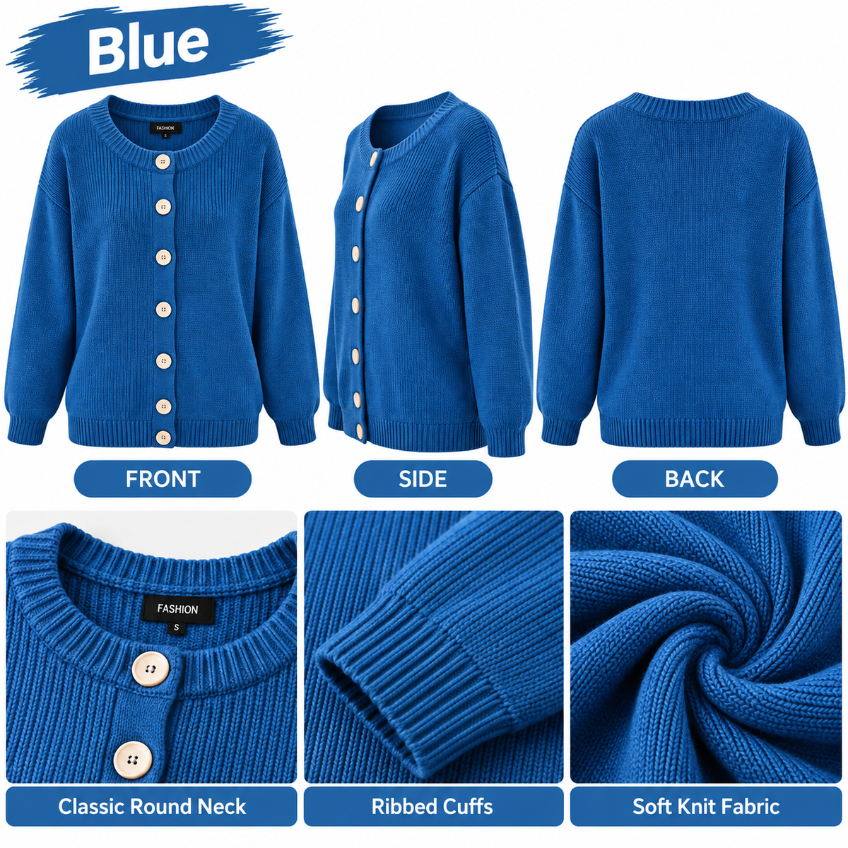 🏭 FACTORY LIMITED-TIME SALE ⚡ FINAL SALE – 8 FOR $26.99! WOMEN'S Cozy Knit Cardigans