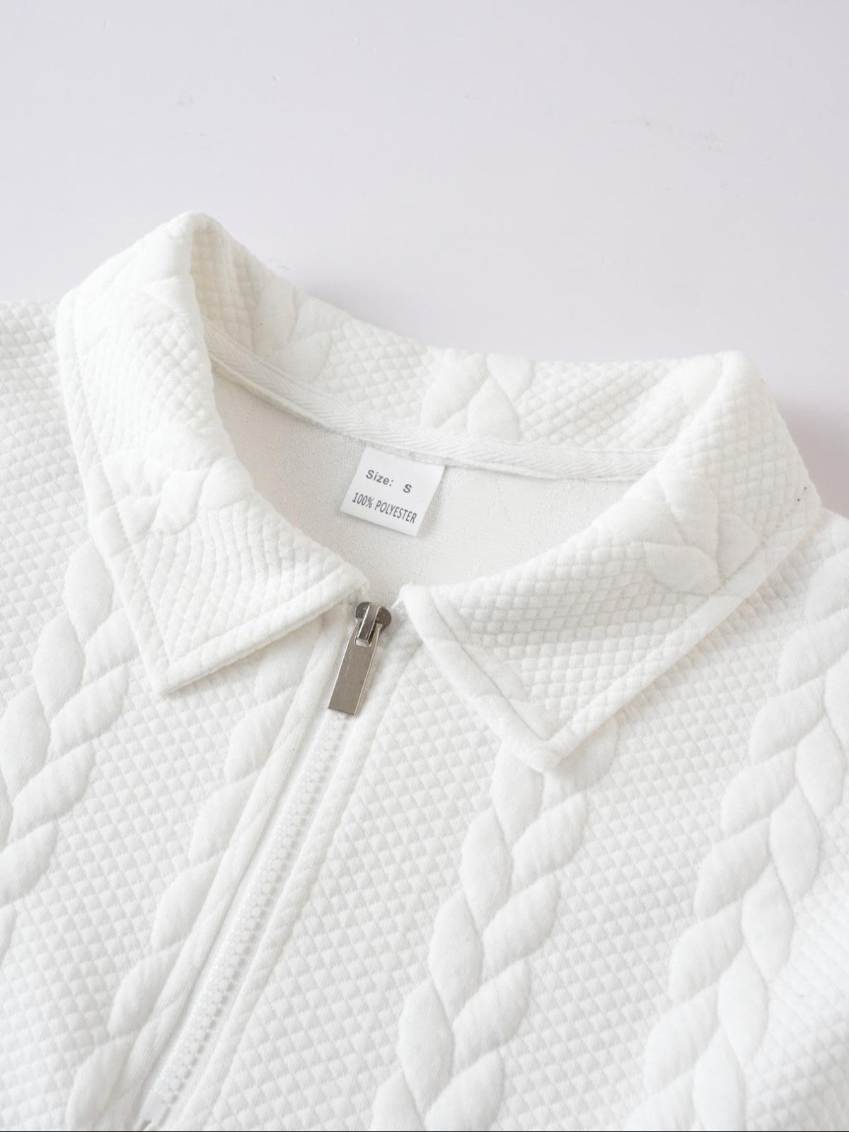 Men's Outfits Knitted Polo Neck Long Sleeve Fitted Knitwear Sweatshirt