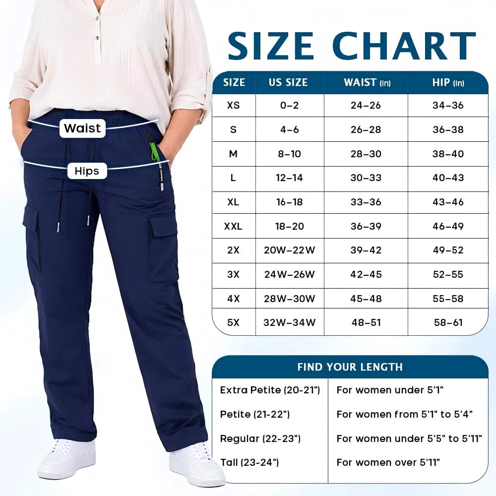 Women's Stretch Multi-Pocket Cargo Pants