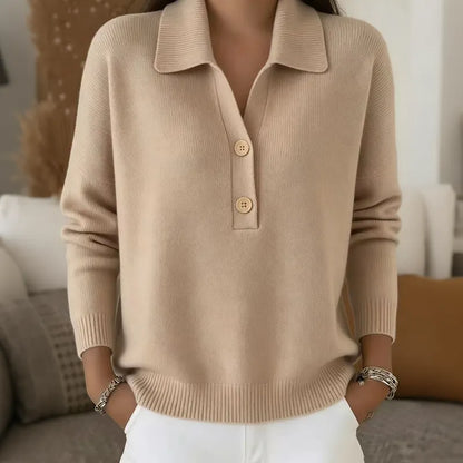 Belisara – Soft-Touch-Pullover mit V-Ausschnitt