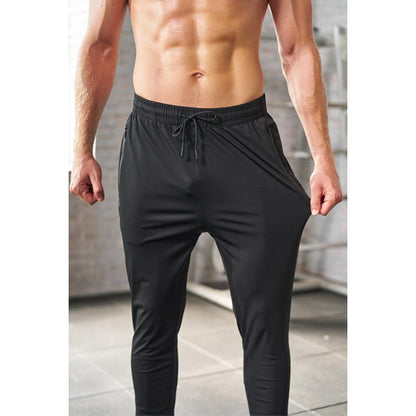 4-Pack Men's Joggers with Zipper Pockets Lightweight Cuffed Stretch Sweatpants Athleisure Outfit Big Guy Pants Athletic Workout Running Gym Fit for Spring & Summer Fashion