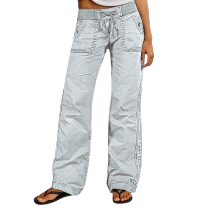 Women's High Stretch Mid Rise Straight Pants