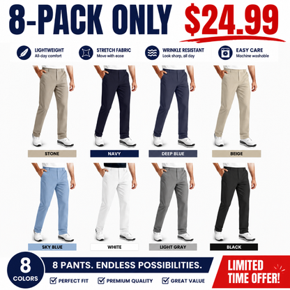💝💝Men's Premium Non-Iron Stretch Casual Trousers