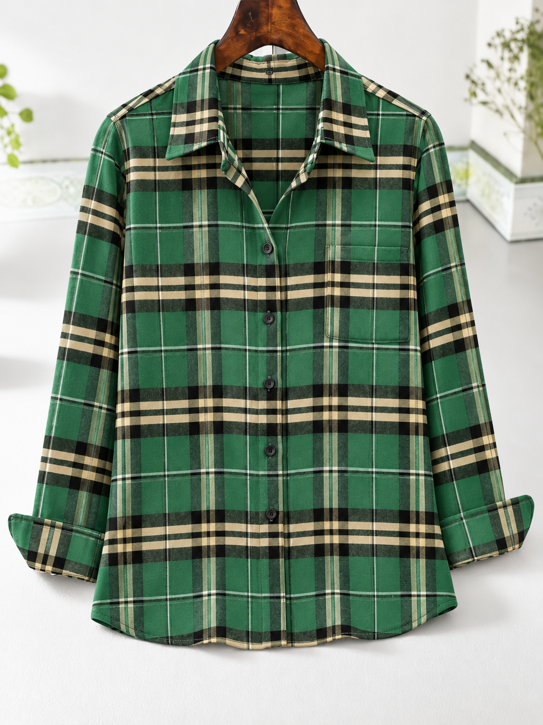 🍂 NEW SEASON DEAL | Women's Cotton Long-Sleeve Top – Elegant Slim Fit for Just $24.99!